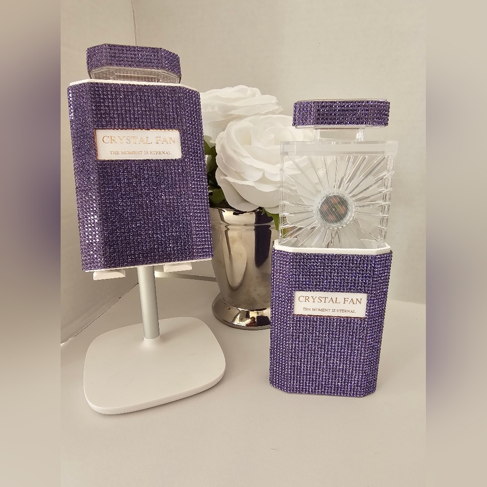 Fan - Handheld Rhinestone Fan - Picture 4 of 5